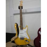 +VAT Swift mustard coloured electric guitar
