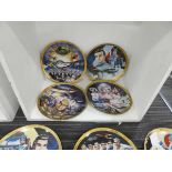 Set of Thunderbirds commemorative plates from Hamilton Collection