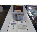 Selection of vintage stamp albums and stamp books