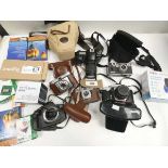 +VAT Various vintage film cameras, security cameras and accessories