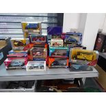 Selection of boxed diecast model vehicles
