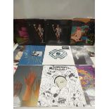 +VAT Box containing quantity of LP vinyl records to include Beyonce, Bassment Jaxx, Madonna and