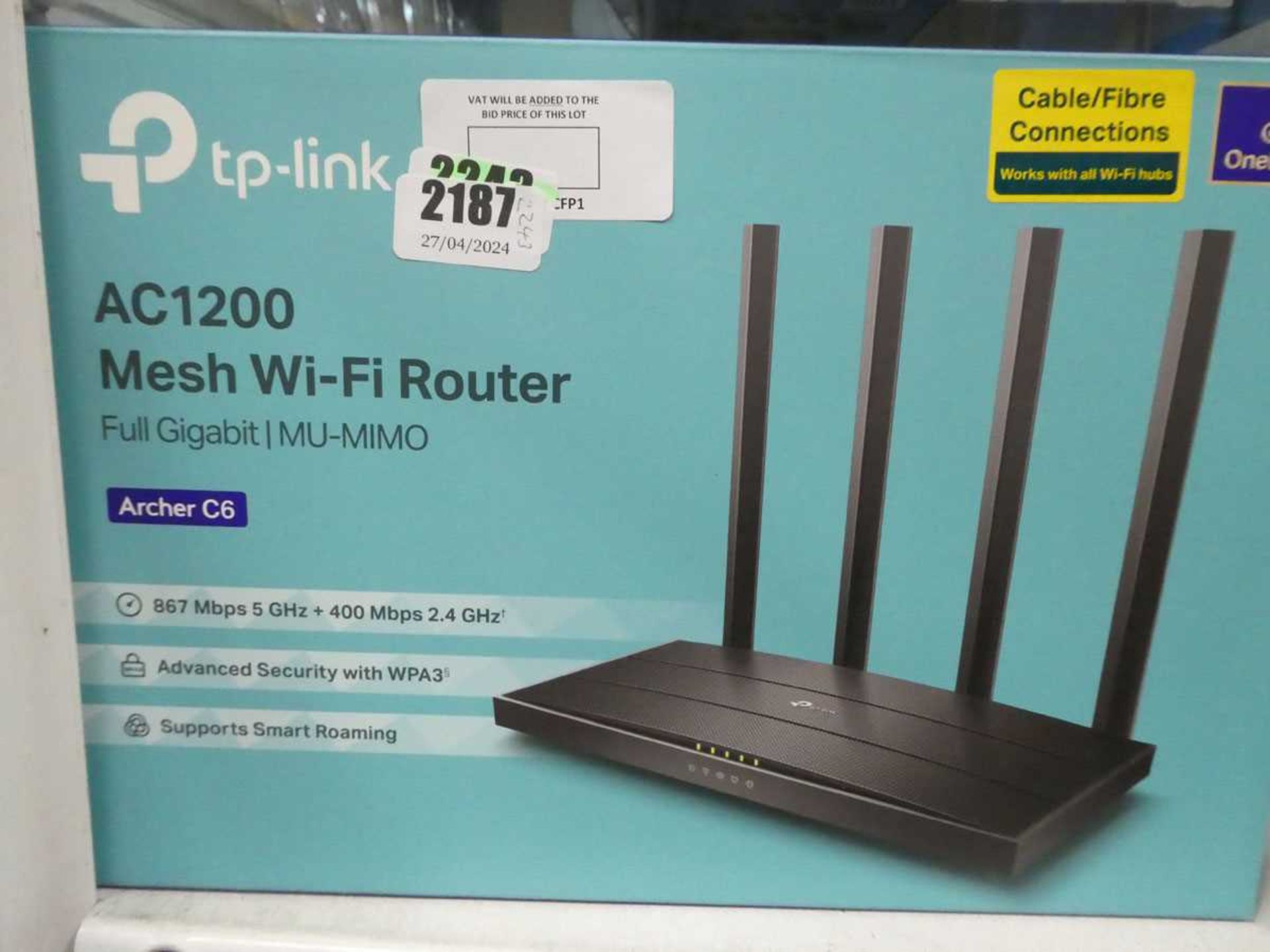+VAT TP-Link AC1200 Mesh WiFi Router ArcherP6