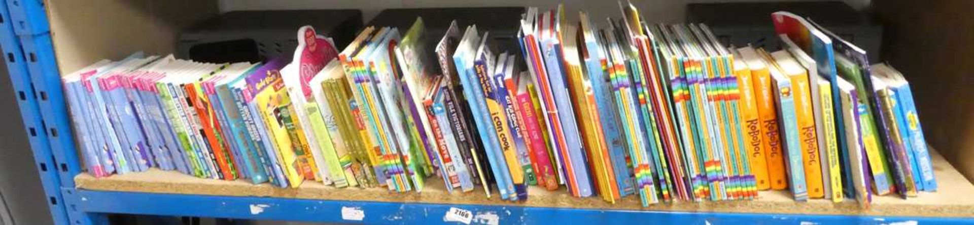 Half shelf of children's books