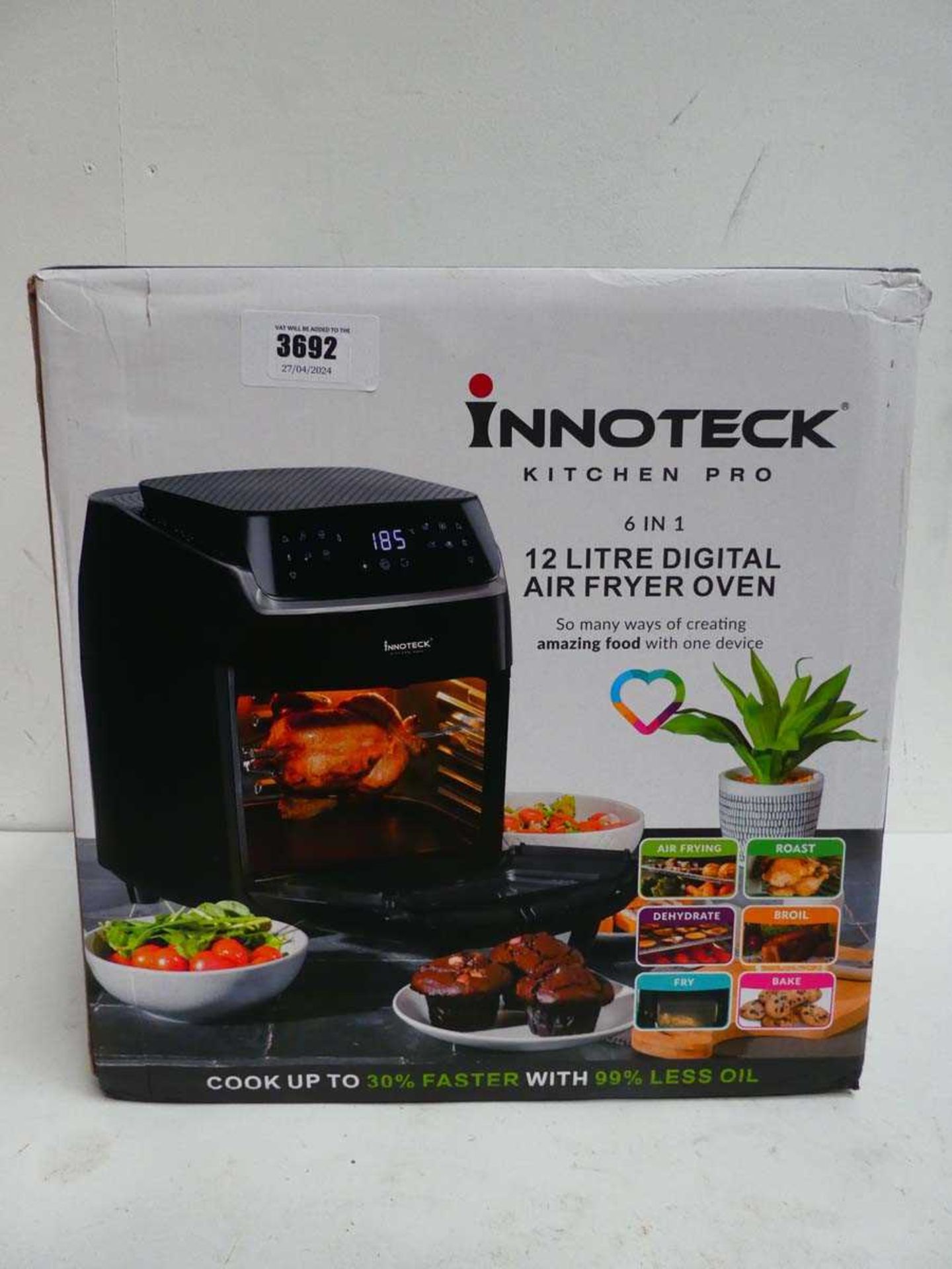 +VAT Innoteck kitchen pro 6in1 12L digital air fryer oven