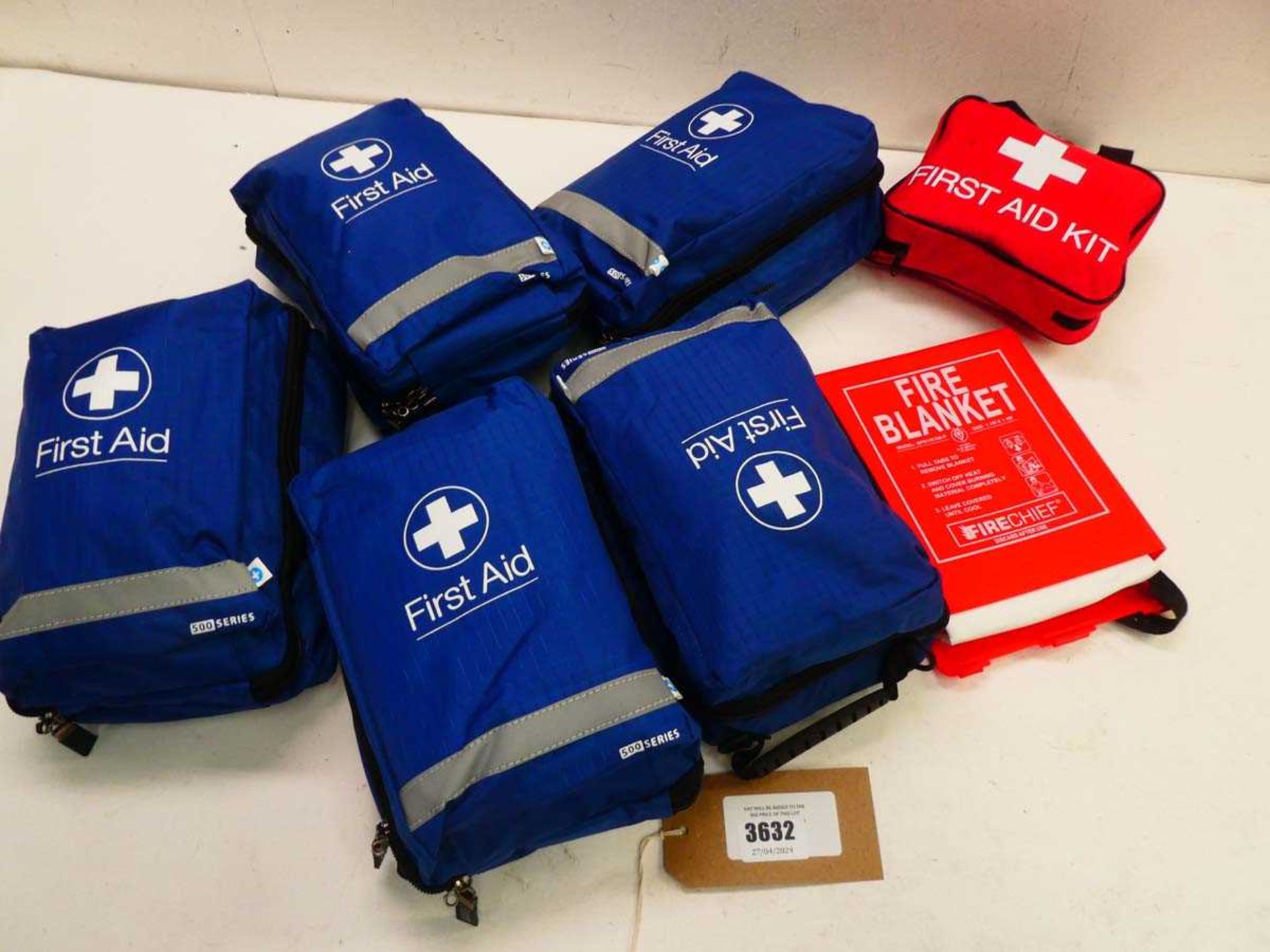 +VAT Various first aid kits plus a fire blanket