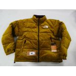 +VAT The North Face reversible nuptuse cord jacket in Sulphur moss size L (hanging)