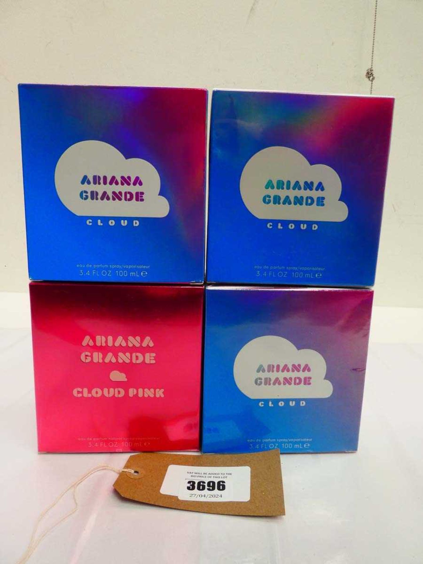+VAT 4x Ariana Grande Cloud perfumes 100ml
