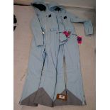 +VAT x2 Oosc tight fitted chic ski suits in ice blue sizes M & L