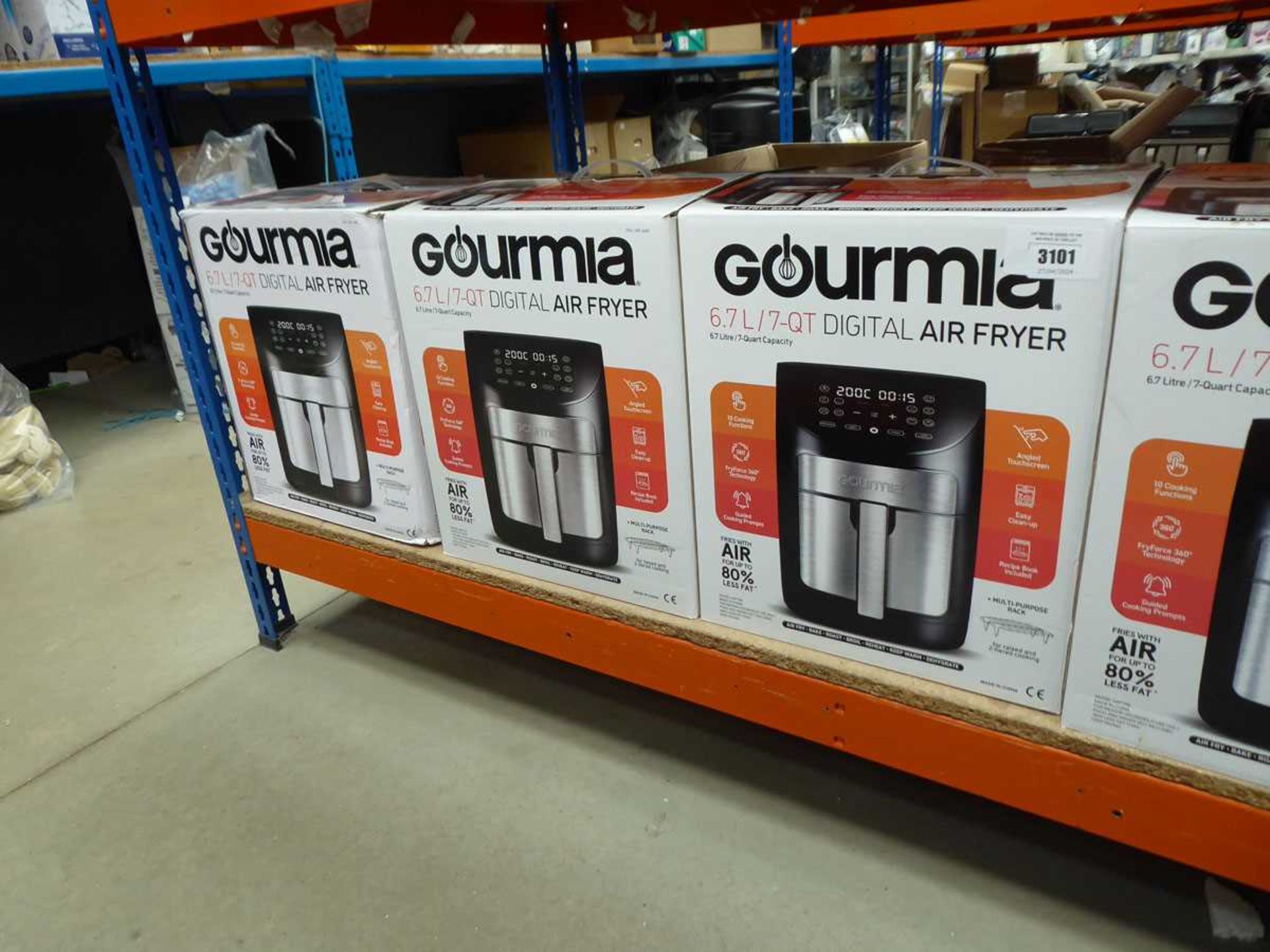 +VAT 3 Gourmia 6.7L digital air fryers