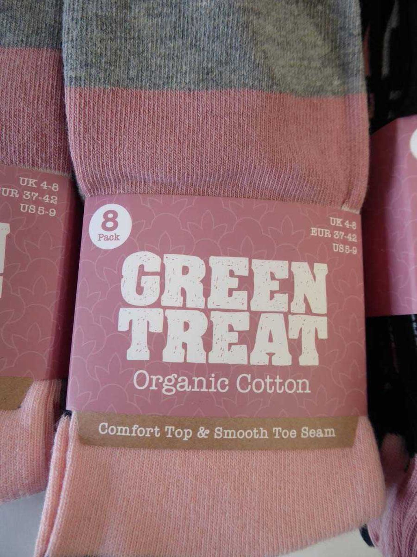 +VAT 15 packs of ladies Green Treat organic cotton 8 pack socks - Image 2 of 2