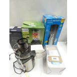 +VAT 2x bags containing DeLongi coffee grinder, containing juicers, Sodastream Terra, etc