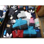 +VAT Pallet of mens branded clothing with tags to include fleeces, hoodies, shirts, tracksuit