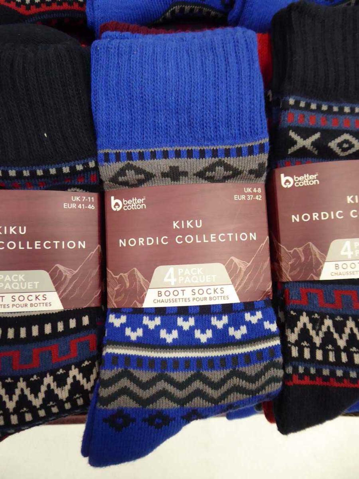 +VAT 36 packs of Kiku Nordic Collection boot socks (4 pairs per pack) - Image 2 of 2