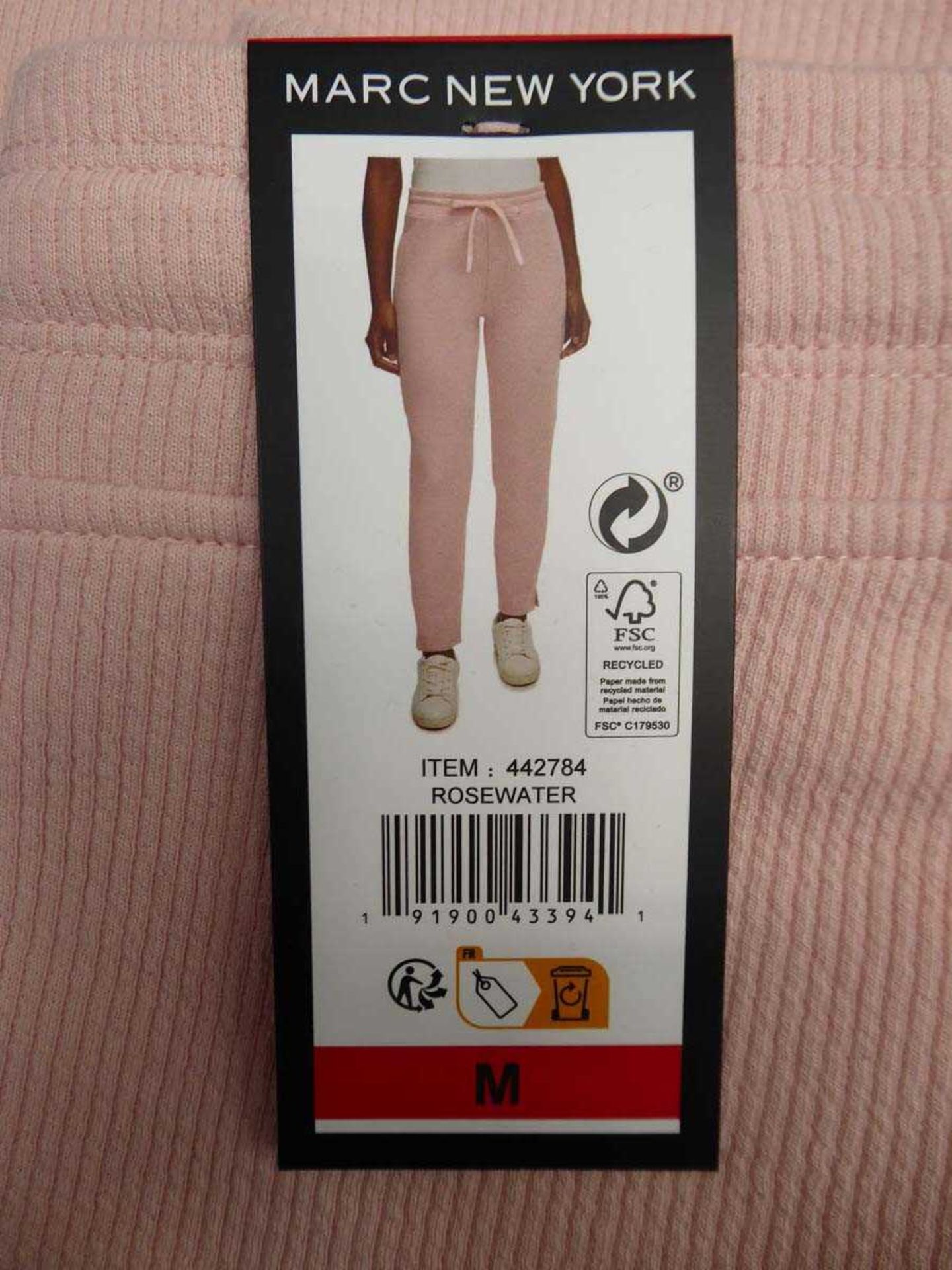 +VAT 10 pair of ladies Marc NY jogging bottoms in pink, mixed sizes - Image 2 of 2