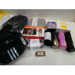 +VAT Adidas bag, Hersehcel bag, wifi photo frame, Lulu Lemon towel & bottle, Flow ear pads,