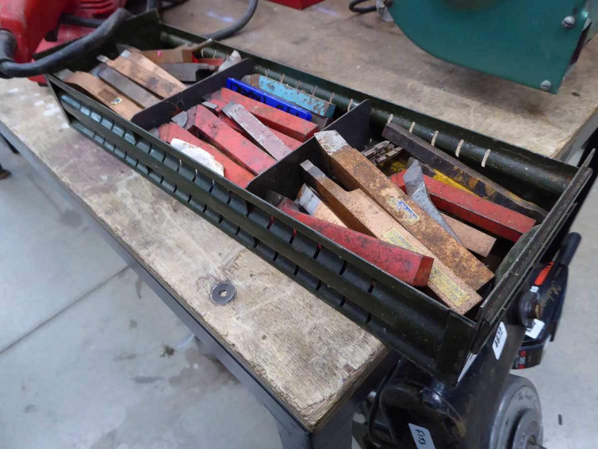 Box of lathe tools