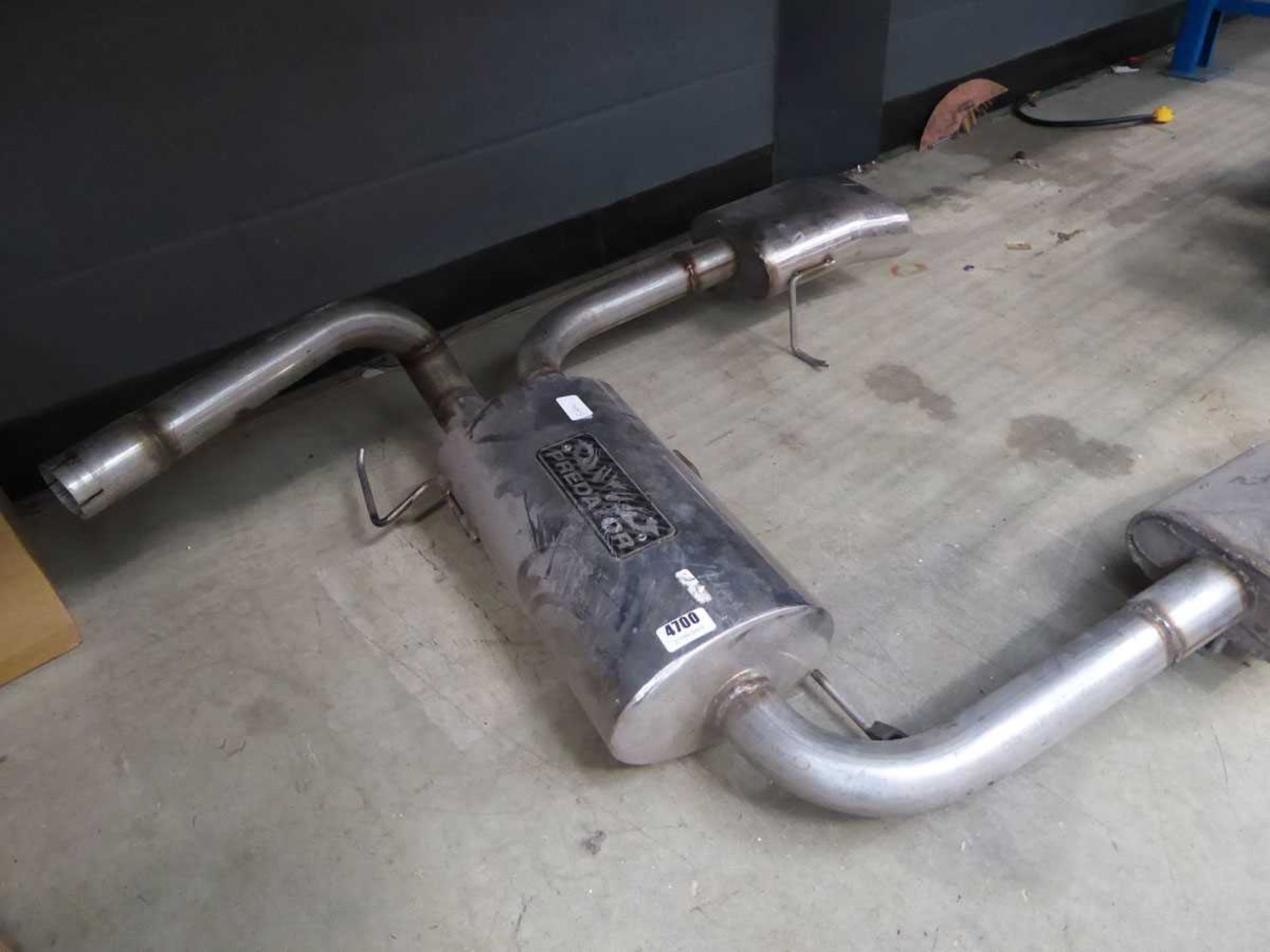 Predator stainless steel double exhaust box