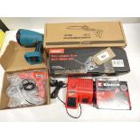 +VAT JusFit 8-inch brushless chainsaw, Hychika mini circular saw, battery chargers, welding gun,
