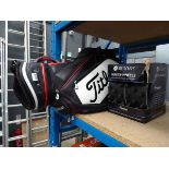 Titleist golf bag and some Motorcaddy winter wheels