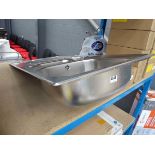 1 and 1/2 bowl stainless steel sink