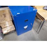 Blue filing cabinet