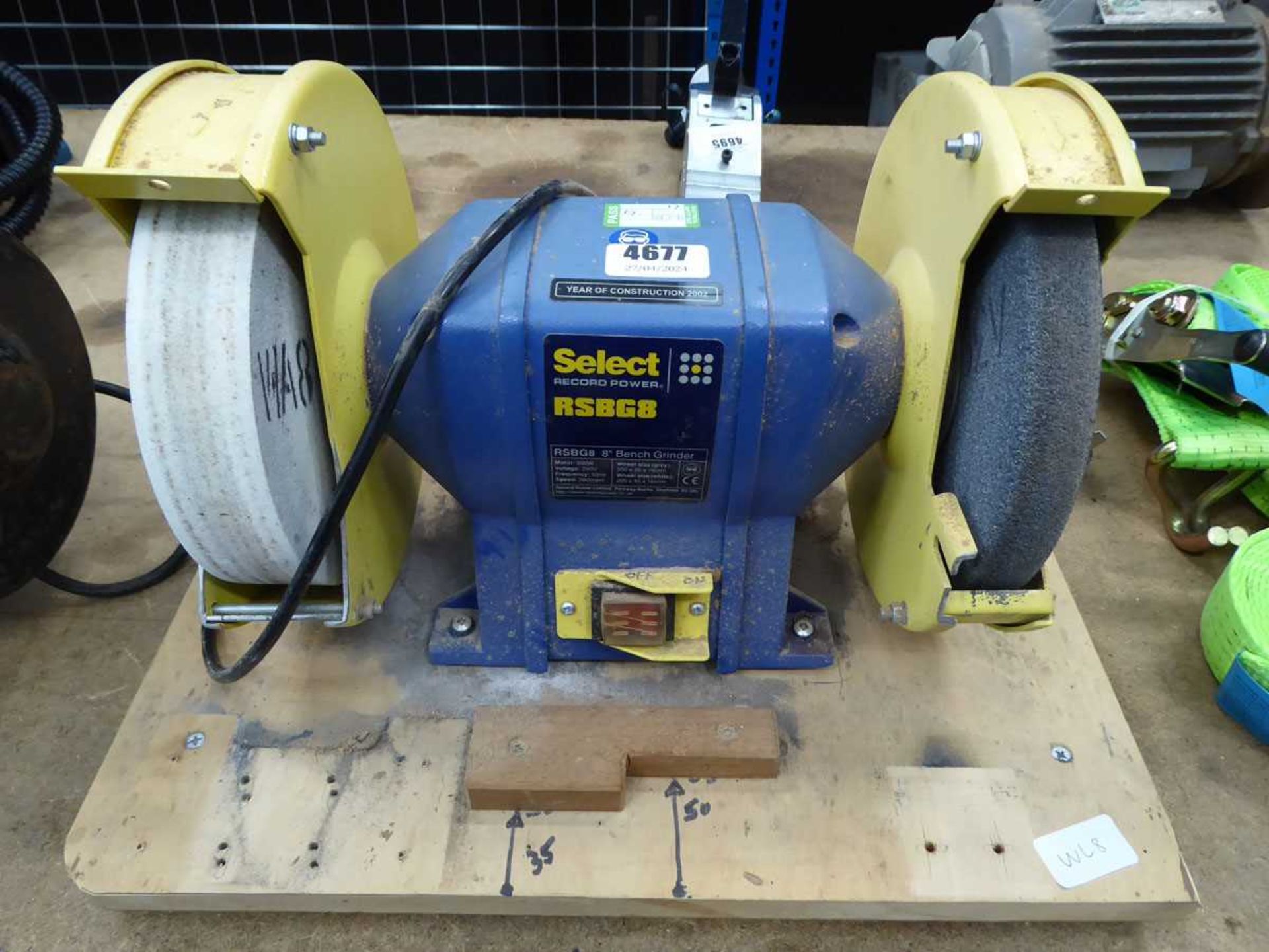 Double ended Record powered bench grinder