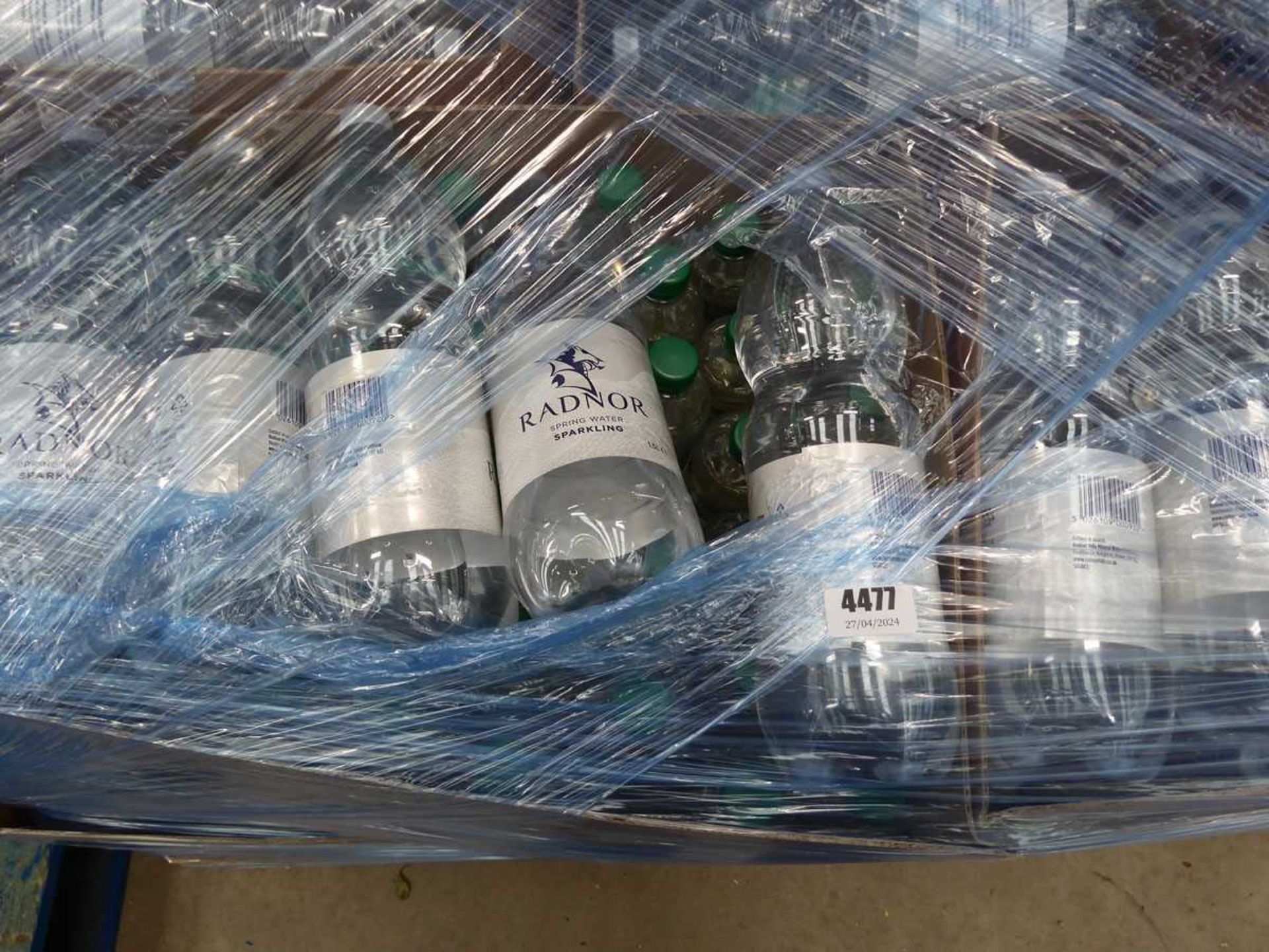 Pallet of sparkling water with March and April used by dates - Image 2 of 2