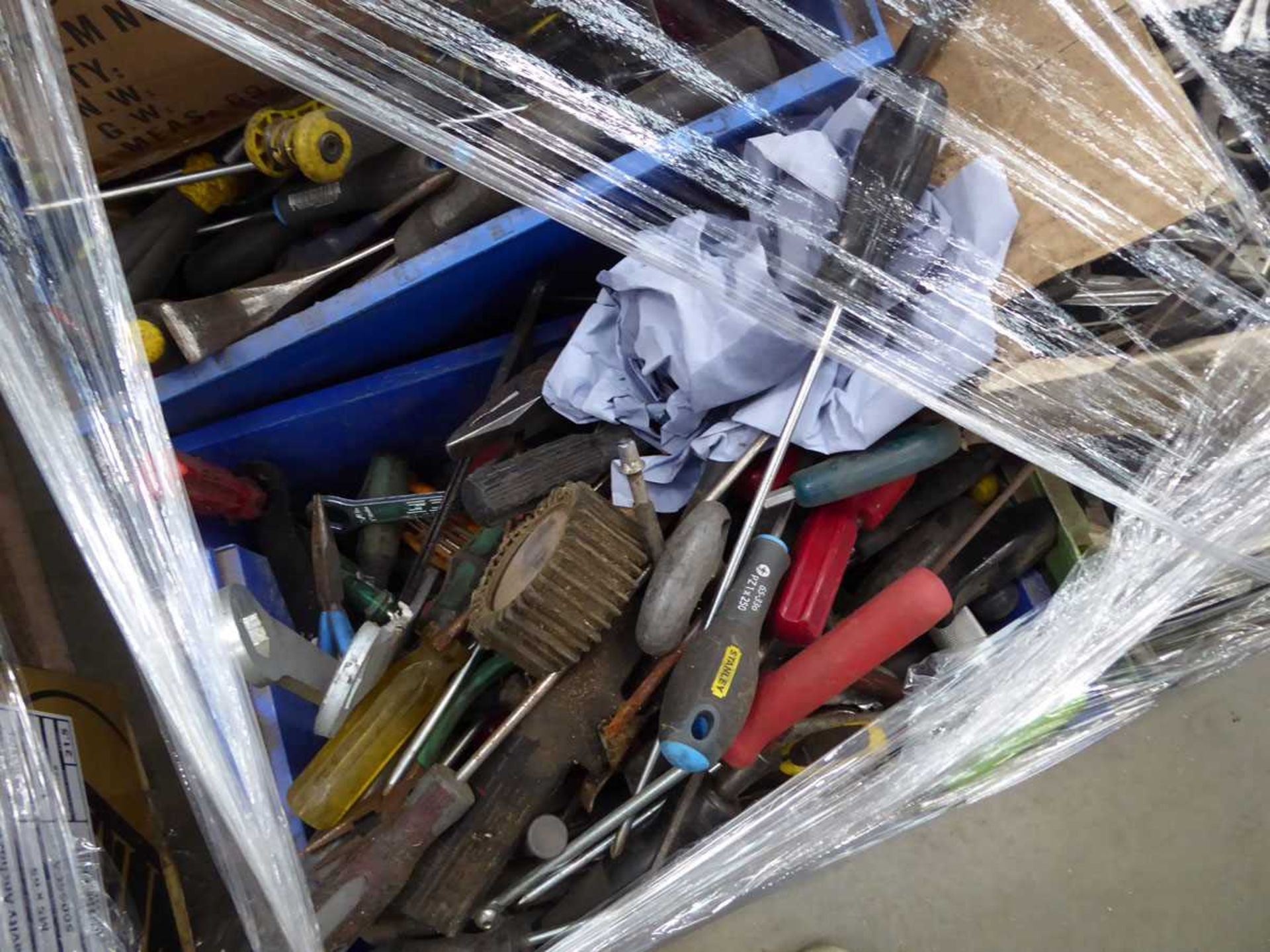 Pallet of assorted items including tools, extension cables, transformer, etc - Image 2 of 2
