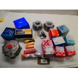 +VAT Various car parts to include oil filters, brake pads, ball joint, propane e regulator model