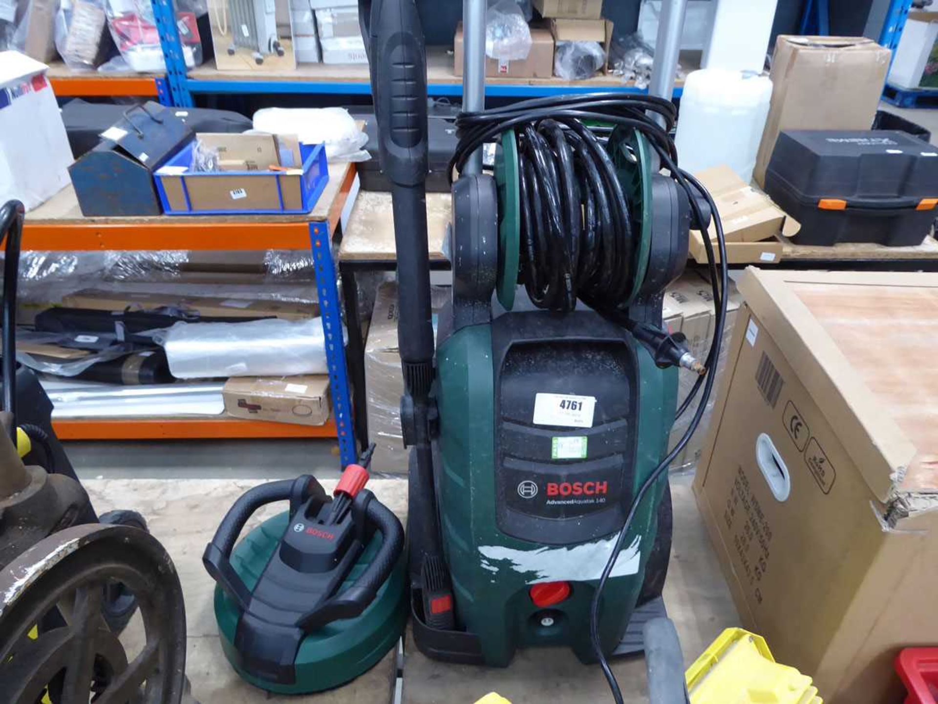 +VAT Bosch Advanced Aquatak electric pressure washer with patio cleaning head