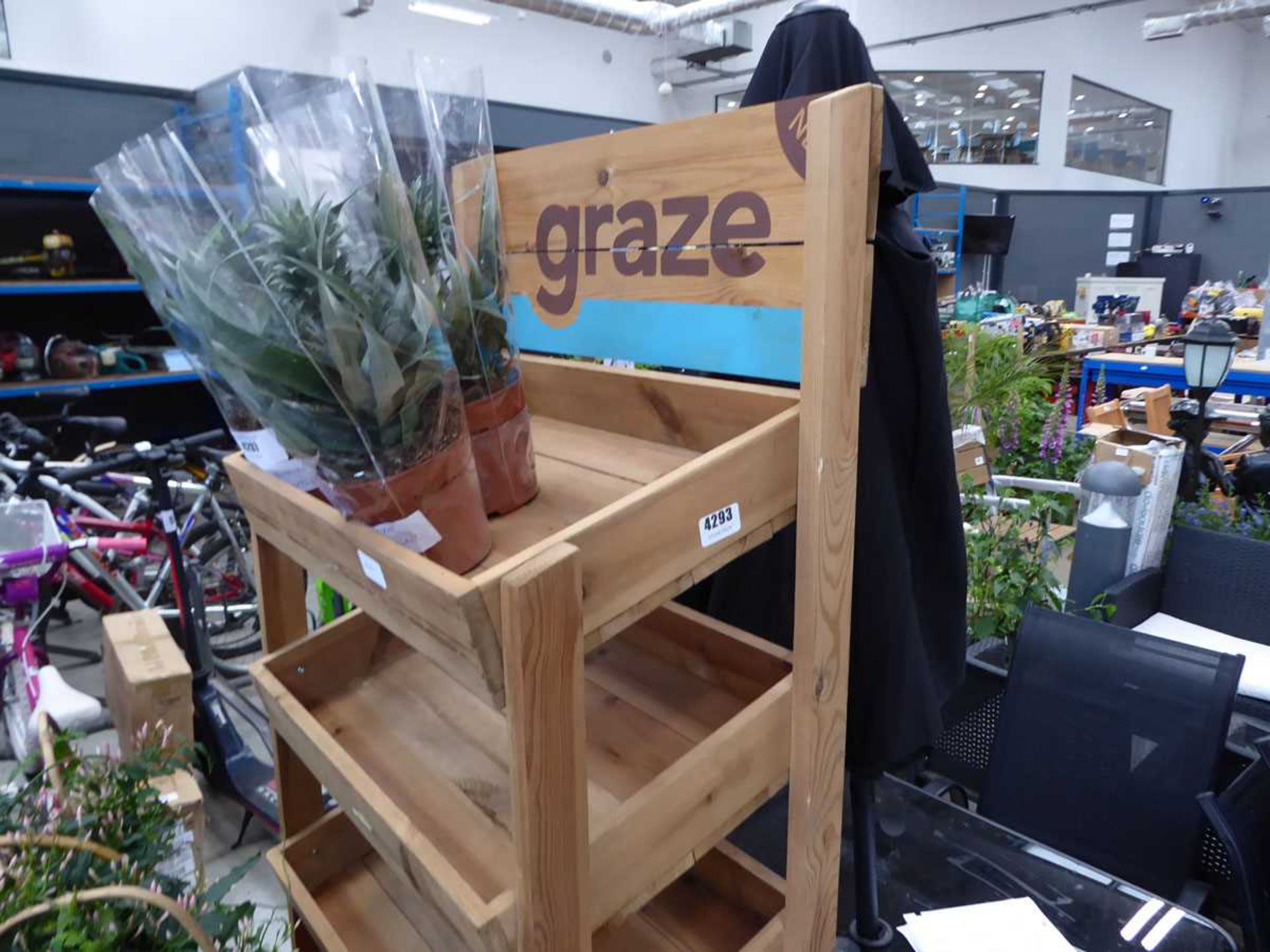 Graze wooden display rack