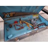 Carpenters toolbox with small quantity of tools
