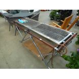 Large Sinders stainless steel fold up industrial style BBQ