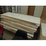 Large pallet of white panel assorted doors