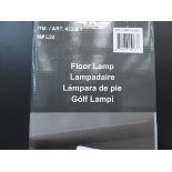 +VAT Boxed floor lamp plus a quantity of garden lights