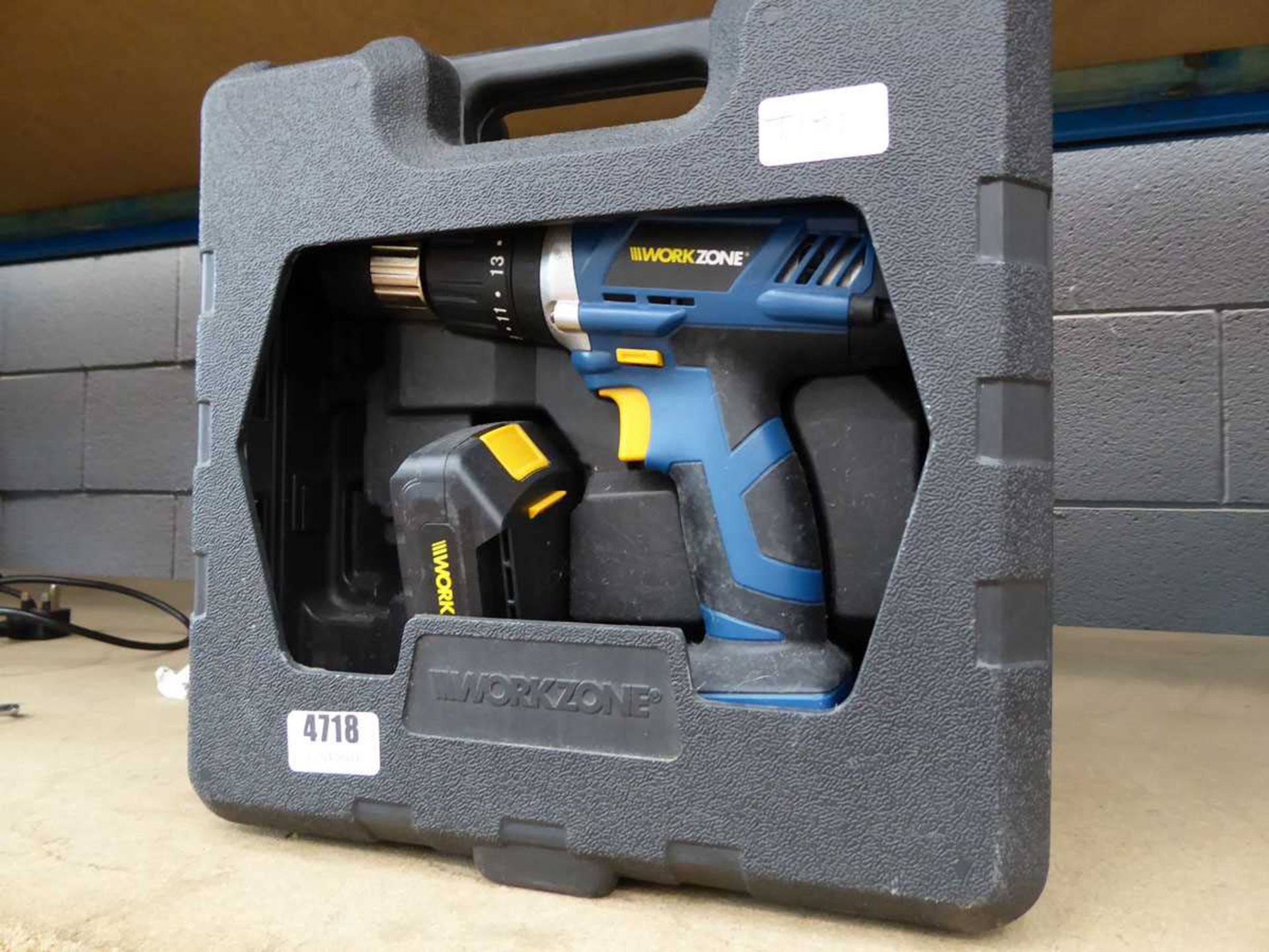 Workzone battery drill with 2 batteries no charger