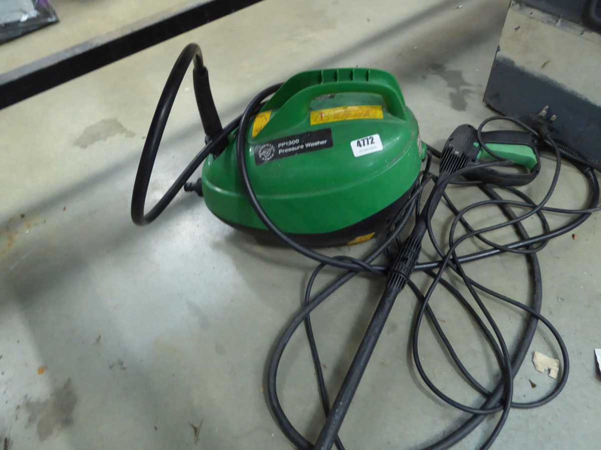 Small green pressure washer