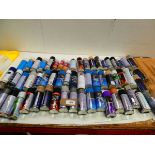 +VAT Large selection of spray paints, varnishes and electrical cleaner