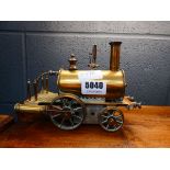 Brass Mamod style steam engine