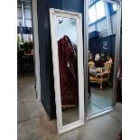 +VAT (5) Narrow rectangular mirror in cream frame
