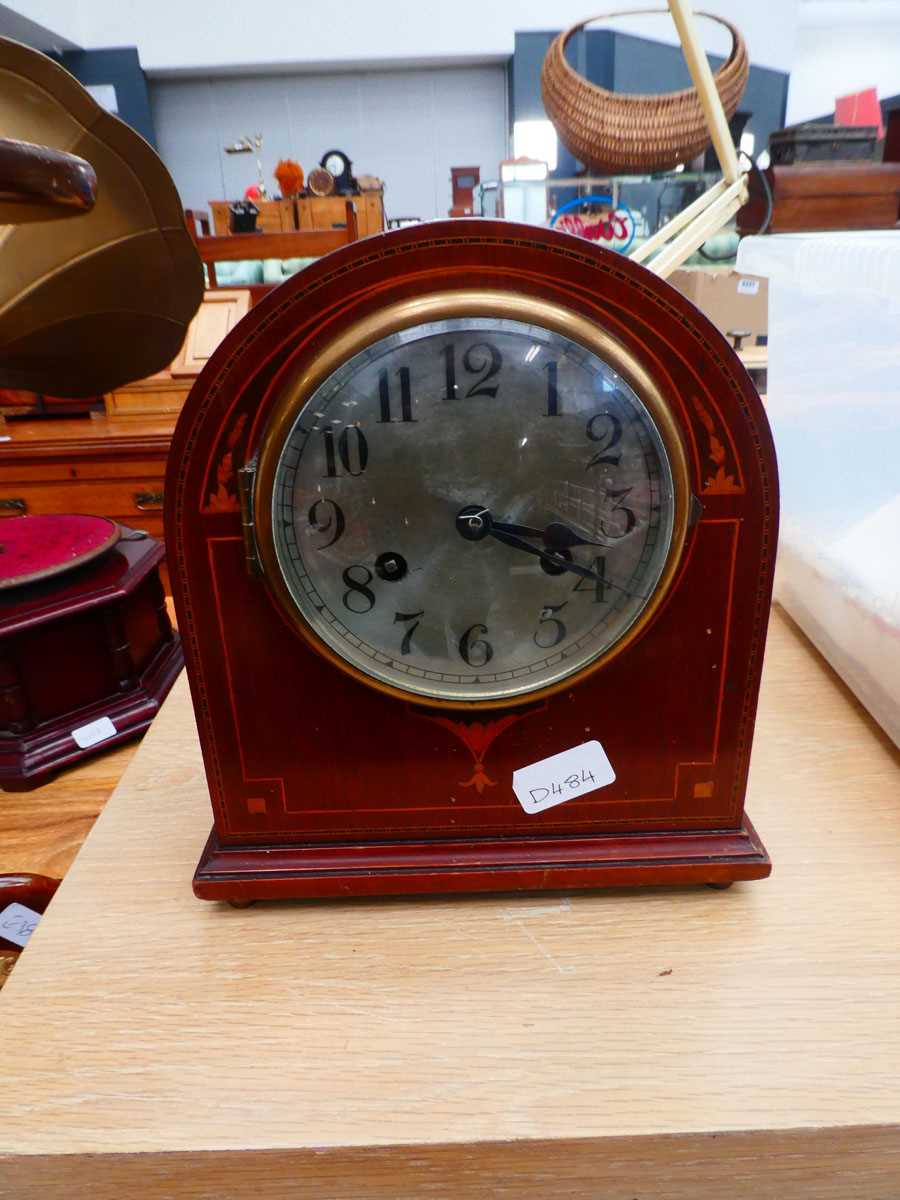 Edwardian dome topped mantel clock