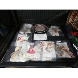 Cage containing Danbury Mint angel figures
