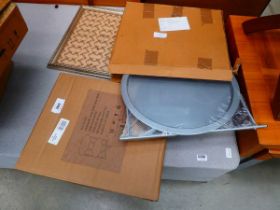 +VAT 2 boxes containing furniture parts, plus picture frame