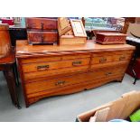 Edwardian chest of two over a single drawer
