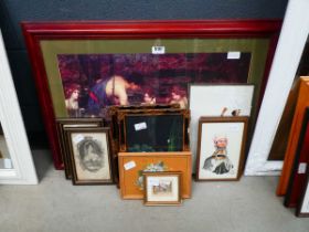 Quantity of prints to include Burmese figures, African print with the millet pounder, country