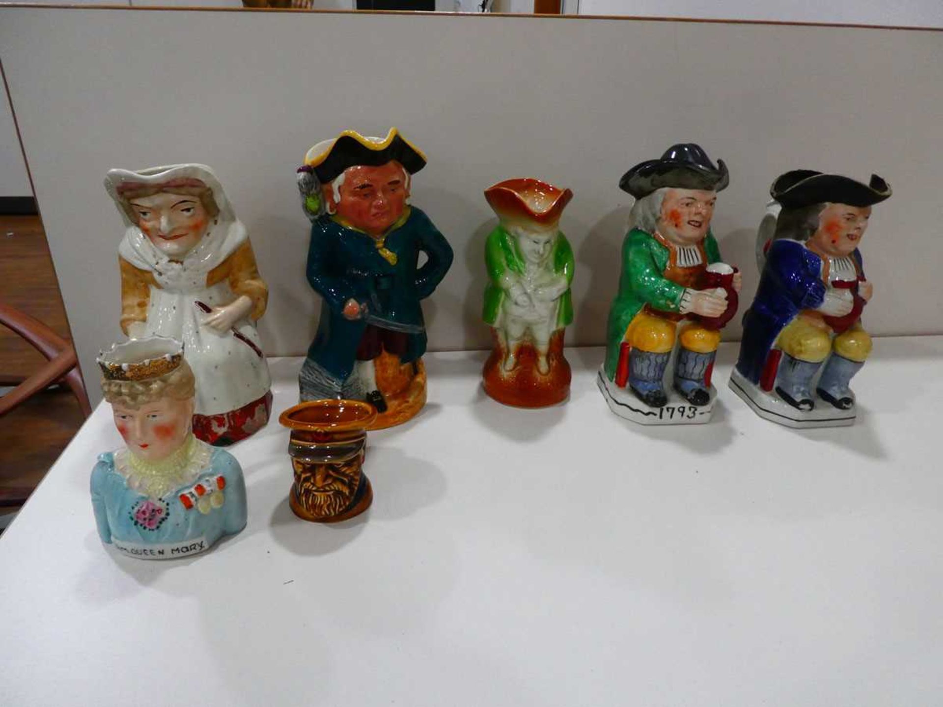 Large quantity of Staffordshire flatpack figures, character jugs and dogs - Image 3 of 5