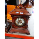 Bracket clock in oak case