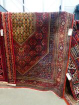 (1) Louis De Poortere floral carpet with central medallion