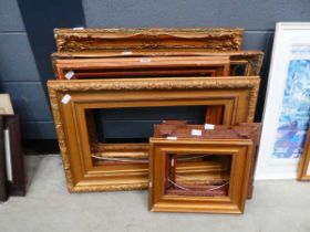 Quantity of floral gilt picture frames